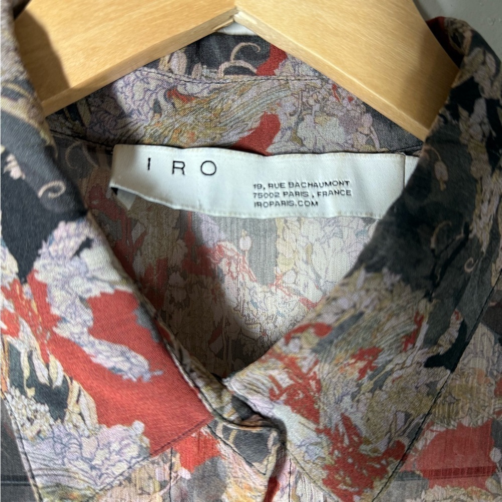 IRO PARIS BLAZE BUTTON FRONT SHIRT SIZE 36 - Picture 5 of 7